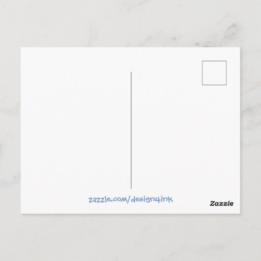 リトル読ズテディベアの水の色 ポストカード (裏面)