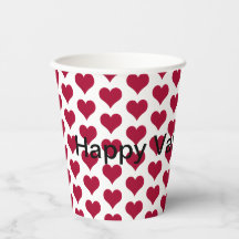 リトル赤いハートパターンハッピーバレンタインデー