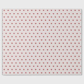 リトル赤いハートピンクレッド ラッピングペーパー (フラット)