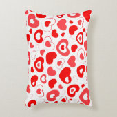 リトル赤と白ハート アクセントクッション (正面(垂直))