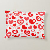 リトル赤と白ハート アクセントクッション (裏面)