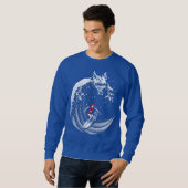 リトル赤サーフィンフードTシャツ スウェットシャツ (正面フル)