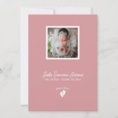 リトル足ベビーメモリアル注文またはサービスプログラム 招待状 (正面)