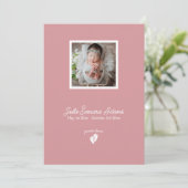 リトル足ベビーメモリアル注文またはサービスプログラム 招待状 (スタンド正面)