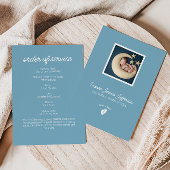 リトル足ベビーメモリアル注文またはサービスプログラム 招待状