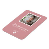 リトル足ベビーメモリアル葬儀写真 マグネット (左側)