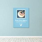 リトル足ベビー記念写真 キャンバスプリント (インサイチュ (ウッドフロア))