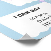 リトル輝くスター1年目の誕生日マイルストーン ポスター (角)