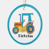 リトル農家トラクタ セラミックオーナメント (左)
