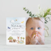 リトル農家ファームアニマルズ1stバースデーフォト 招待状 (スタンド正面)