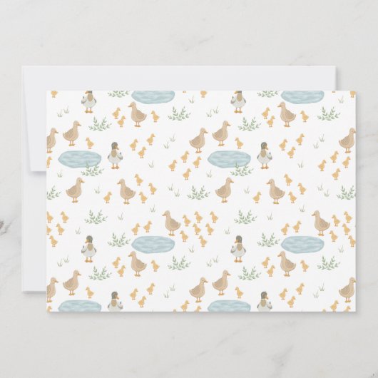 リトル農家ファームアニマルズ1stバースデーフォト 招待状 (裏面)