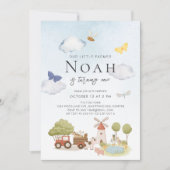 リトル農家ファームアニマルズ1st誕生日 招待状 (正面)