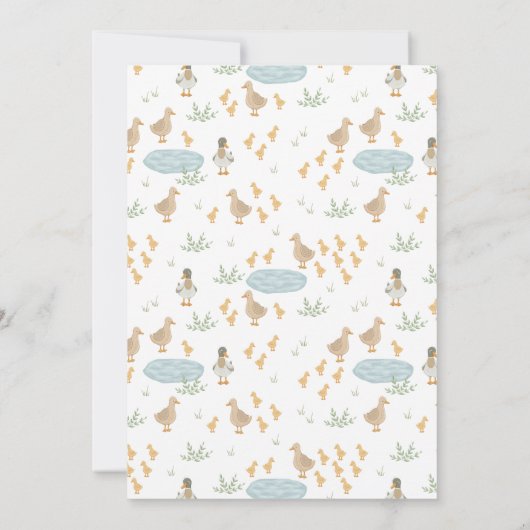 リトル農家ファームアニマルズ1st誕生日 招待状 (裏面)