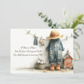 リトル農家1st誕生日お祝い 招待状 (スタンド正面)