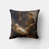 リトル遊ボーイのドラムでマンガーのベビー クッション (裏面)