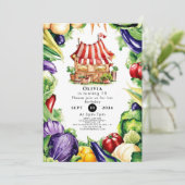 リトル野菜農家市場誕生日 招待状 (スタンド正面)