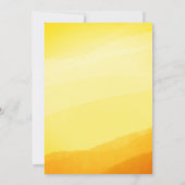 リトル金ゴールドモダンサンシャインボホベイビーシャワー 招待状 (裏面)