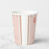 リトル間抜けグースピンクバルーンガール1st誕生日 紙コップ (右)