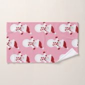 リトル雪だるまクリスマス バスタオルセット (ハンドタオル)