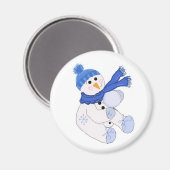 リトル雪だるま マグネット (正面/裏面)