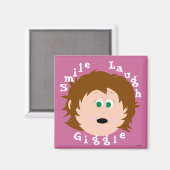 リトル顔スマイル笑い笑い マグネット (正面/裏面)