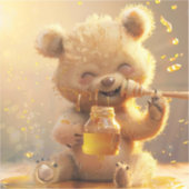 リトル食べ物ベア蜂蜜 シール (正面)