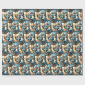 リトル食べ物ボーイのアイスクリームコーン ラッピングペーパー (フラット)