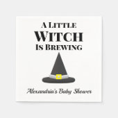 リトル・ウィッチはハロウィーン妊娠を醸造している スタンダードカクテルナプキン (正面)