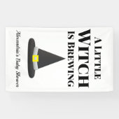 リトル・ウィッチはハロウィーン妊娠を醸造している 横断幕 (横)