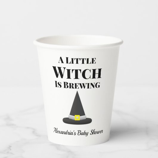 リトル・ウィッチはハロウィーン妊娠を醸造している 紙コップ (正面)