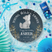 リトル・ウルフをテーマにした誕生日パモノグラムのーティー ペーパープレート (パーティー)