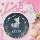 リトル・ウルフをテーマにした誕生日パモノグラムのーティー ペーパープレート (パーティー)