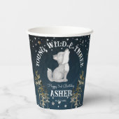 リトル・ウルフをテーマにした誕生日パモノグラムのーティー 紙コップ (裏面)