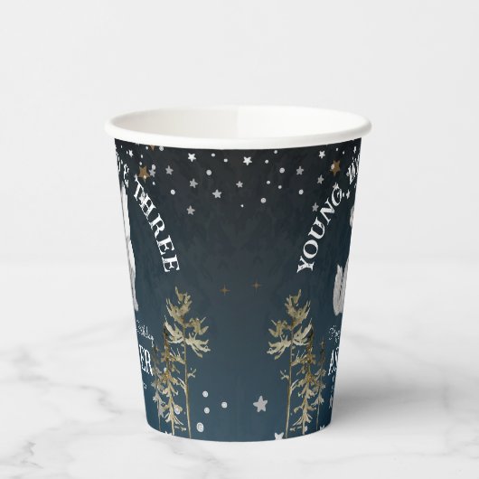 リトル・ウルフをテーマにした誕生日パモノグラムのーティー 紙コップ (左)