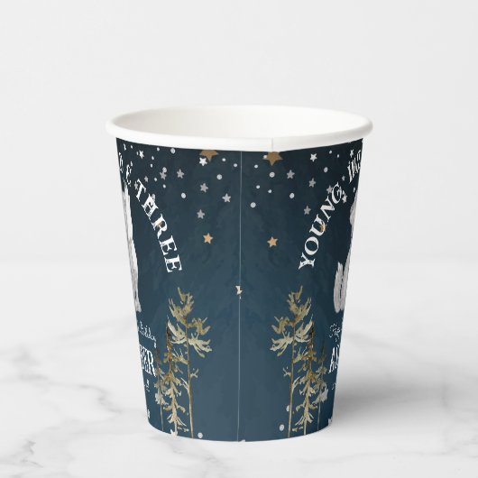 リトル・ウルフをテーマにした誕生日パモノグラムのーティー 紙コップ (右)