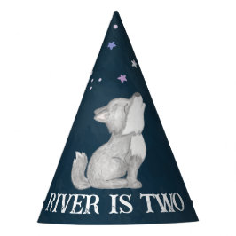 リトル・ウルフをテーマにした誕生日パーティーがプリントされた パーティーハット