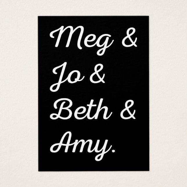 リトル·ウーマン·キャラクターII (正面)