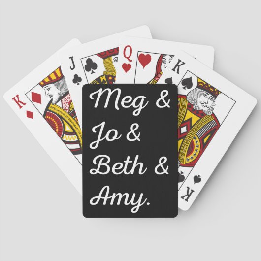 リトル·ウーマン·キャラクターII トランプ (裏面)