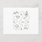 リトル・エクスプローラーの宝石地図 ポストカード (正面)