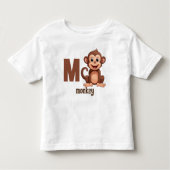 リトル・エクスプローラーのM for Monkey トドラーTシャツ (正面)