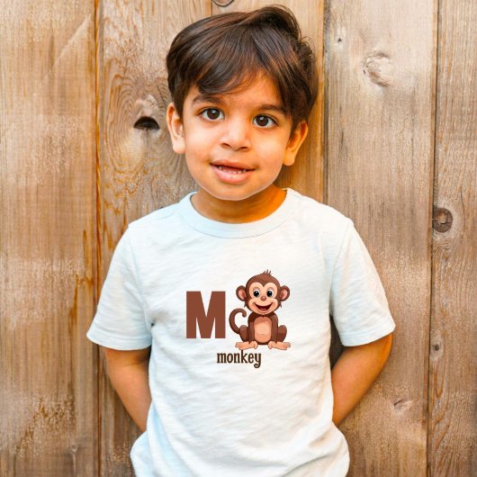 リトル・エクスプローラーのM for Monkey トドラーTシャツ
