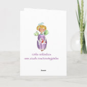 リトル・エンジェル私のバレンタイン シーズンカード (裏面)