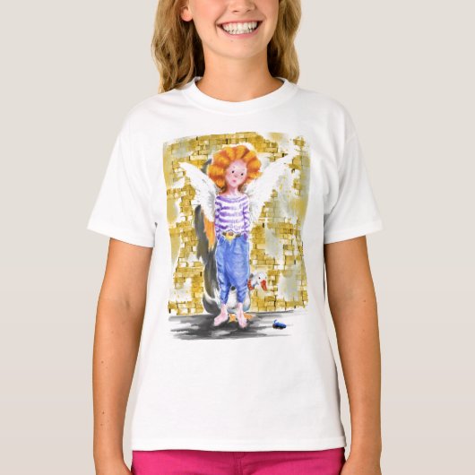 リトル・エンジェルTシャ絵画ツ Tシャツ (正面)