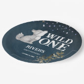 リトル・オオカミをテーマにした誕生日パーティー野生のパーティー ペーパープレート (アングル)