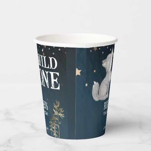リトル・オオカミをテーマにした誕生日パーティー野生のパーティー 紙コップ (右)