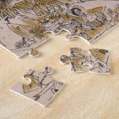 リトル·オールド·レディー·アメリカマップ（カートーン） ジグソーパズル (側面)