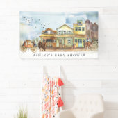 リトル·カウボーイ|ウェスタンベビーシャワーようこそ 横断幕 (インサイチュ)