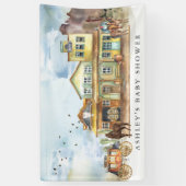 リトル·カウボーイ|ウェスタンベビーシャワーようこそ 横断幕 (縦)