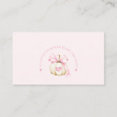 リトル・カボチャはベビー・カードのための本に行く エンクロージャーカード (裏面)