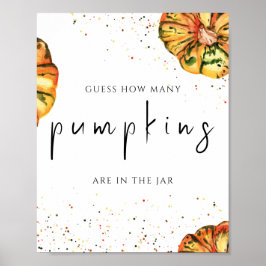 リトル・カボチャは何個のカボチャのポスターを推測する ポスター